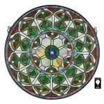 Design Toscano Peacocks Plumage Medallion Window