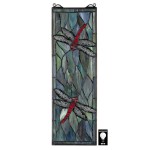 Design Toscano Tiffany Style Dragonfly Stained Glass