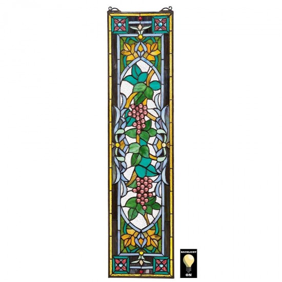 Design Toscano Grapes On The Vine Stained Glass Window