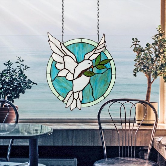 Design Toscano Dove Of Peace Stained Glass