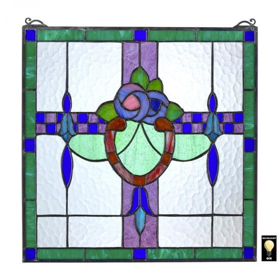 Design Toscano Nightshade Stained Glass Window