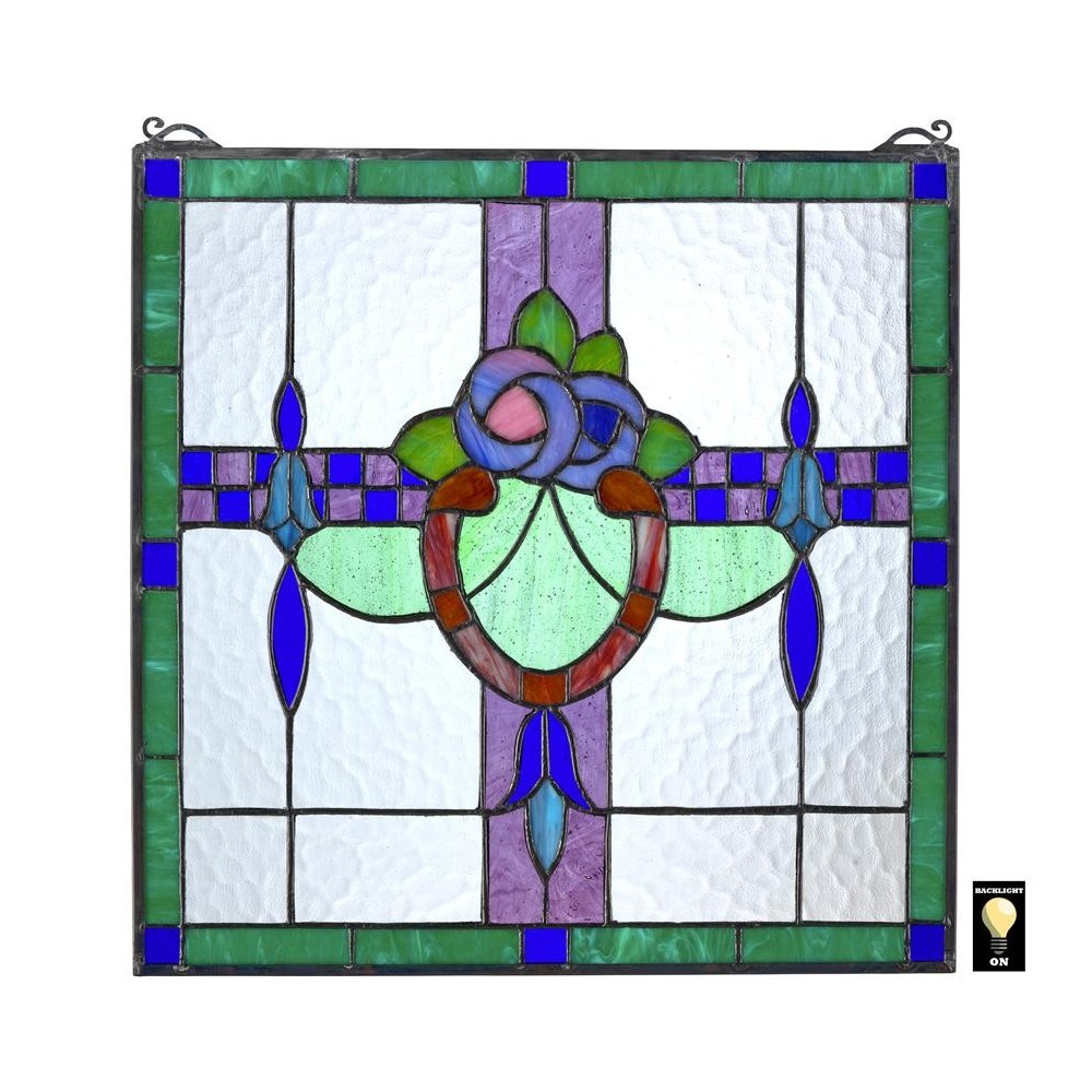 Design Toscano Nightshade Stained Glass Window