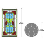 Design Toscano Red Anemone Stained Glass Window