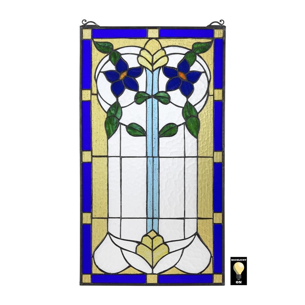 Design Toscano Primrose Stained Glass Window