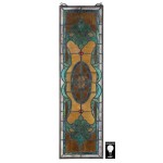 Design Toscano Colbert Red And Green Vertical Stained Glass Window