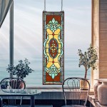 Design Toscano Colbert Red And Green Vertical Stained Glass Window