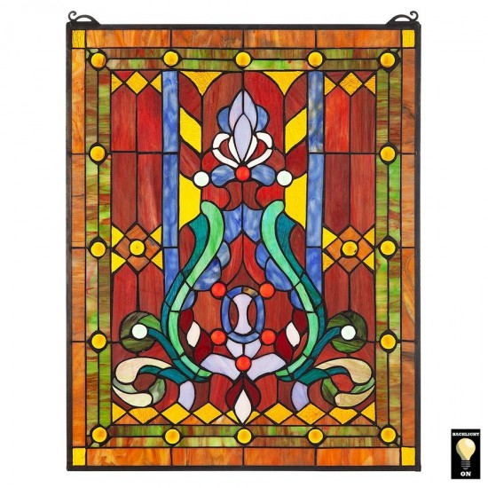 Design Toscano Hayworth Stained Glass Window