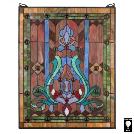 Design Toscano Hayworth Stained Glass Window