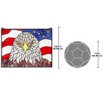 Design Toscano Bald Eagle Stained Glass Window