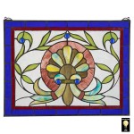 Design Toscano Prairie Flower Stained Glass Window