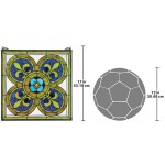 Design Toscano Fleur De Lis Quatrefoil Window