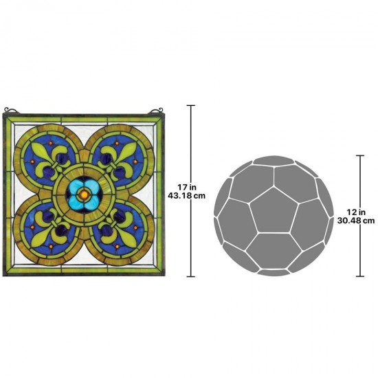 Design Toscano Fleur De Lis Quatrefoil Window