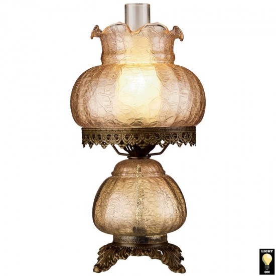 Design Toscano Rose Court Hurricane Table Lamp