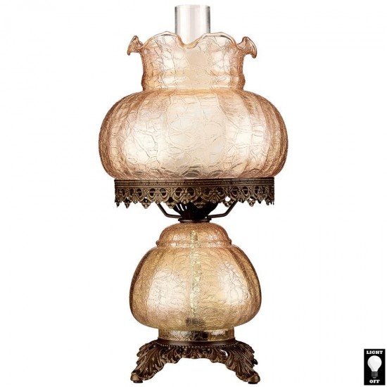 Design Toscano Rose Court Hurricane Table Lamp