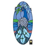 Design Toscano Majestic Peacock Stained Glass Window