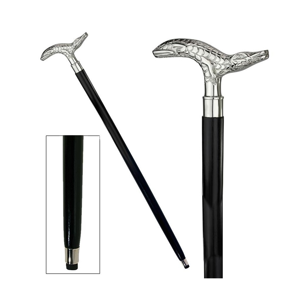 Design Toscano Gliding Gator Walking Stick