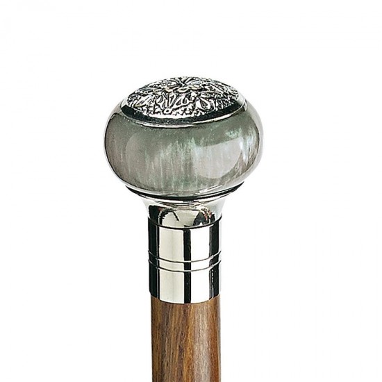 Design Toscano Blue Gray Sphere Walking Stick