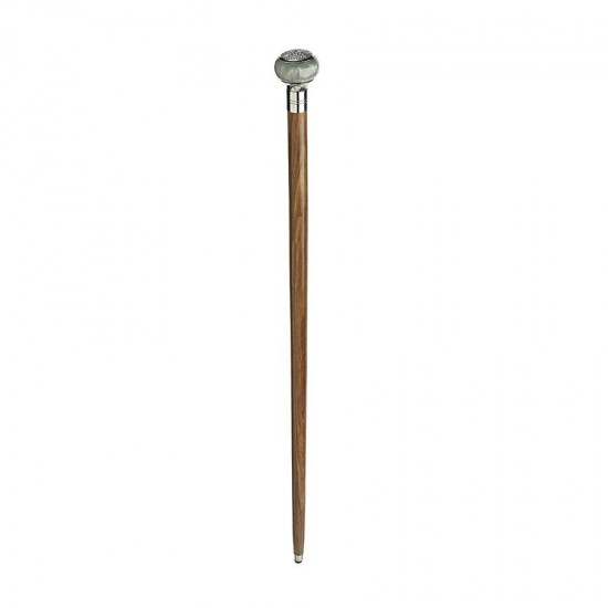 Design Toscano Blue Gray Sphere Walking Stick