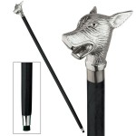 Design Toscano Howling Werewolf Hardwood Walking Stick