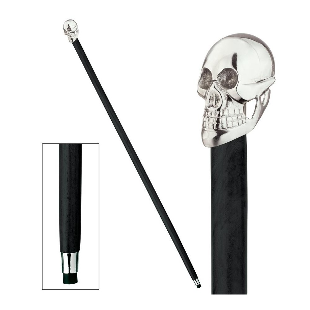 Design Toscano Alas Poor Yorick Skull Walking Stick