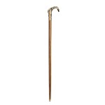 Design Toscano Brass Lions Head Walking Stick