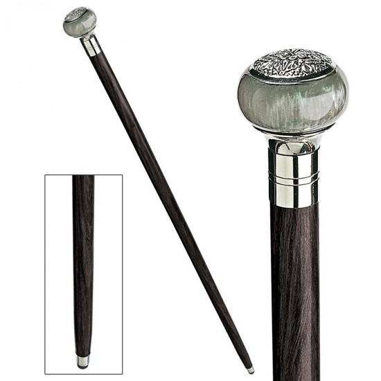 Design Toscano Green Sphere W/ Black Stick Cane