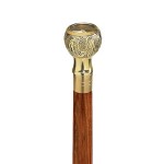 Design Toscano Compass Brass Walking Stick