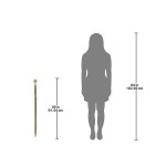 Design Toscano Fluted Sphere Brass Walking Stick