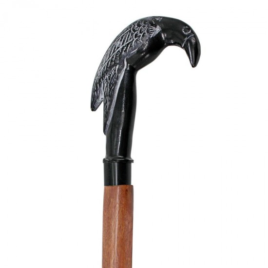 Design Toscano Poes Mystic Raven Walking Stick