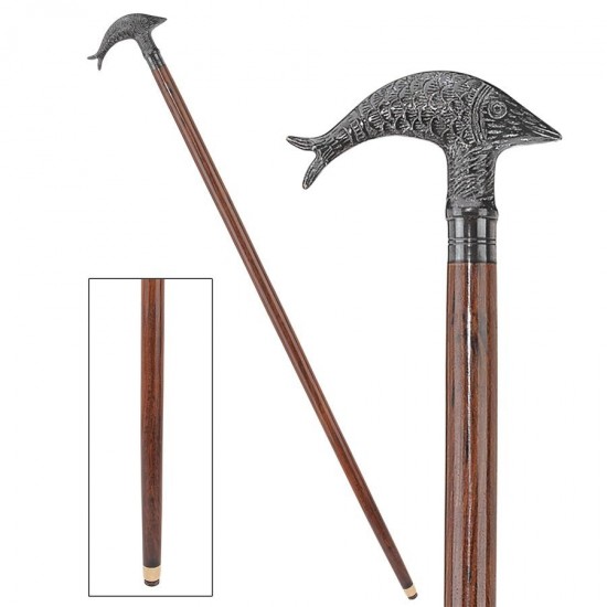 Design Toscano Dolphin Handle Walking Stick