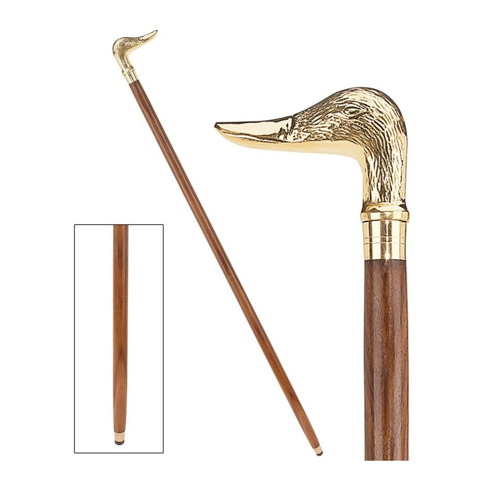Design Toscano Mallard Duck Walking Stick Design Toscano Mallard Duck Walking Stick