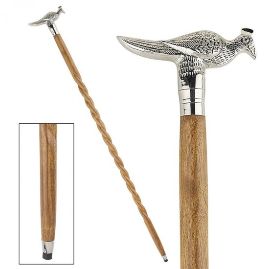 Design Toscano Peacock Walking Stick