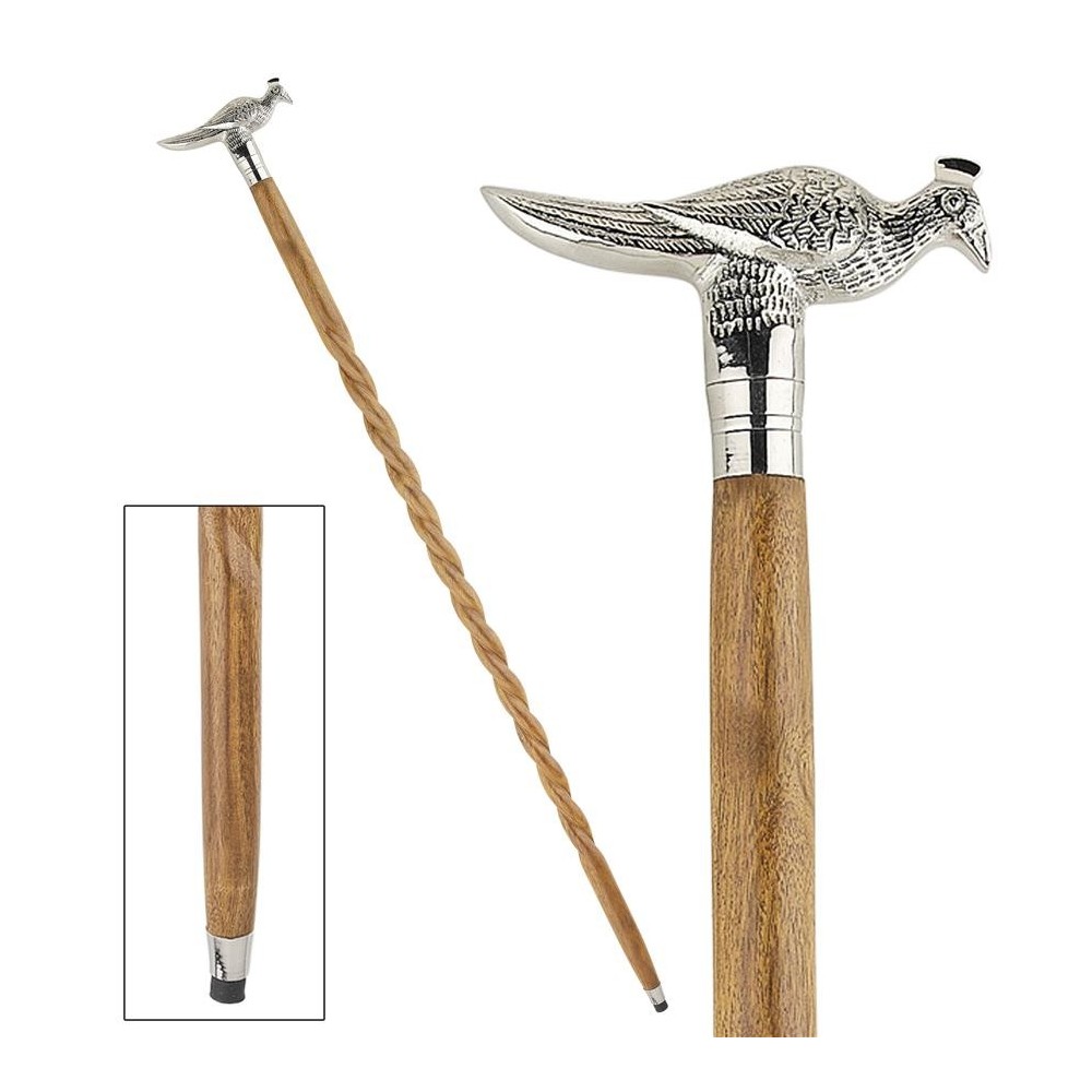 Design Toscano Peacock Walking Stick