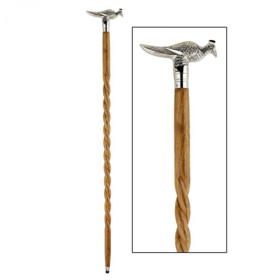 Design Toscano Peacock Walking Stick