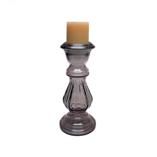 Design Toscano Jaci 12In Smoke Candlestick