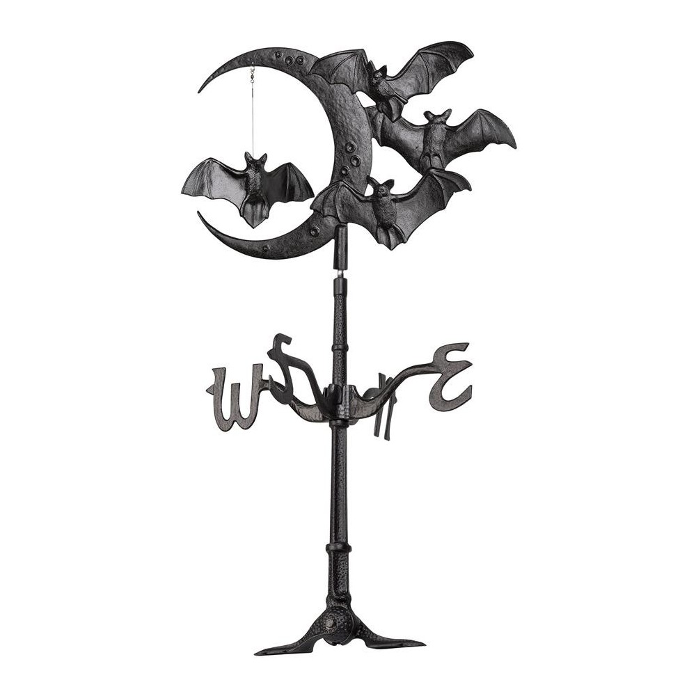 Design Toscano Crescent Moon & Bats Rooftop Weathervane