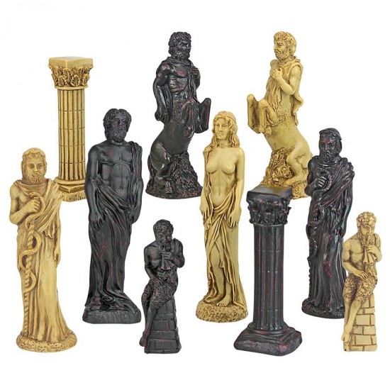 Design Toscano Gods Of Greek Mythology Chess Pieces