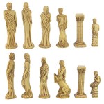 Design Toscano Gods Of Greek Mythology Chess Pieces