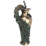 Design Toscano Peacock Centerpiece Vase