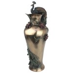 Design Toscano Peacock Centerpiece Vase