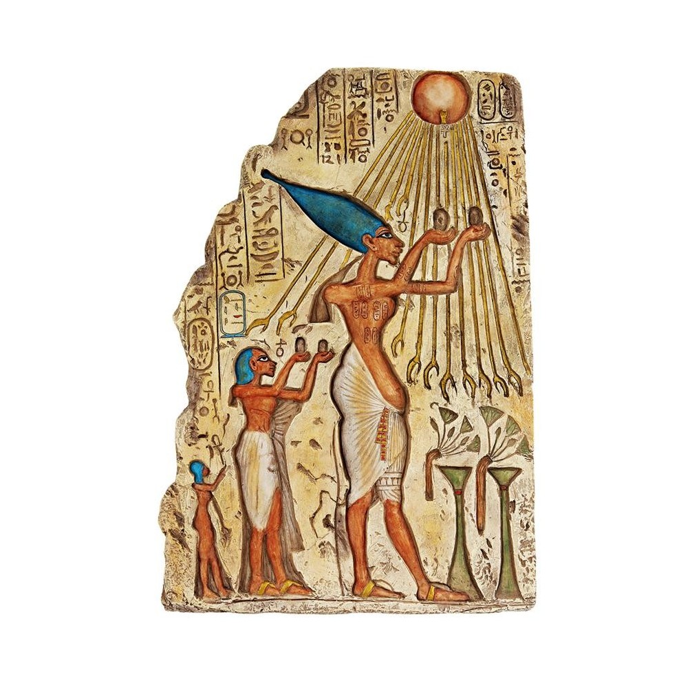 Design Toscano Pharaoh Akhenaten Offering Plaque