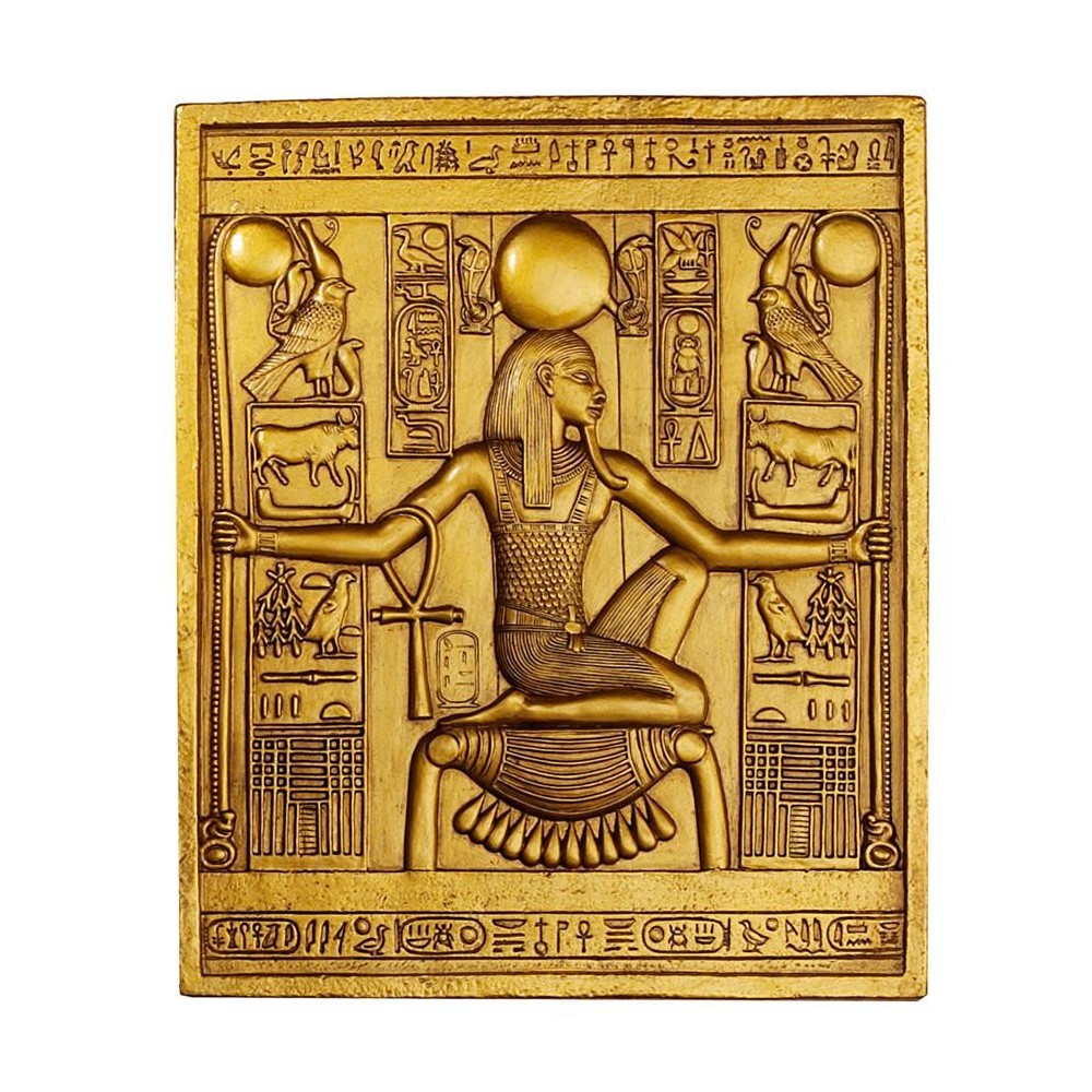 Design Toscano Tutankhamun Egyptian Temple Stele Plaque Design Toscano Tutankhamun Egyptian Temple Stele Plaque