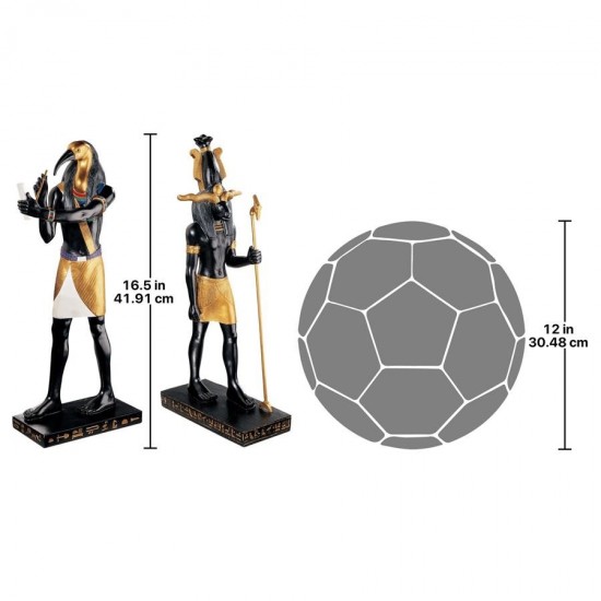 Design Toscano Set Of Thoth & Khnum Sculptures