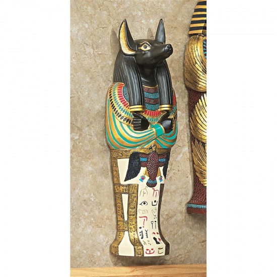 Design Toscano Anubis Sarcophagus Wall Plaque