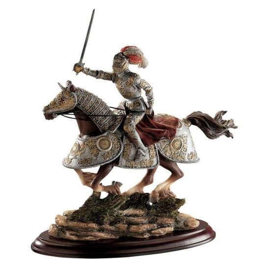 Design Toscano Medieval Charging Knight And Horse