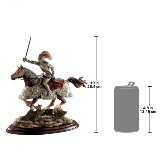 Design Toscano Medieval Charging Knight And Horse