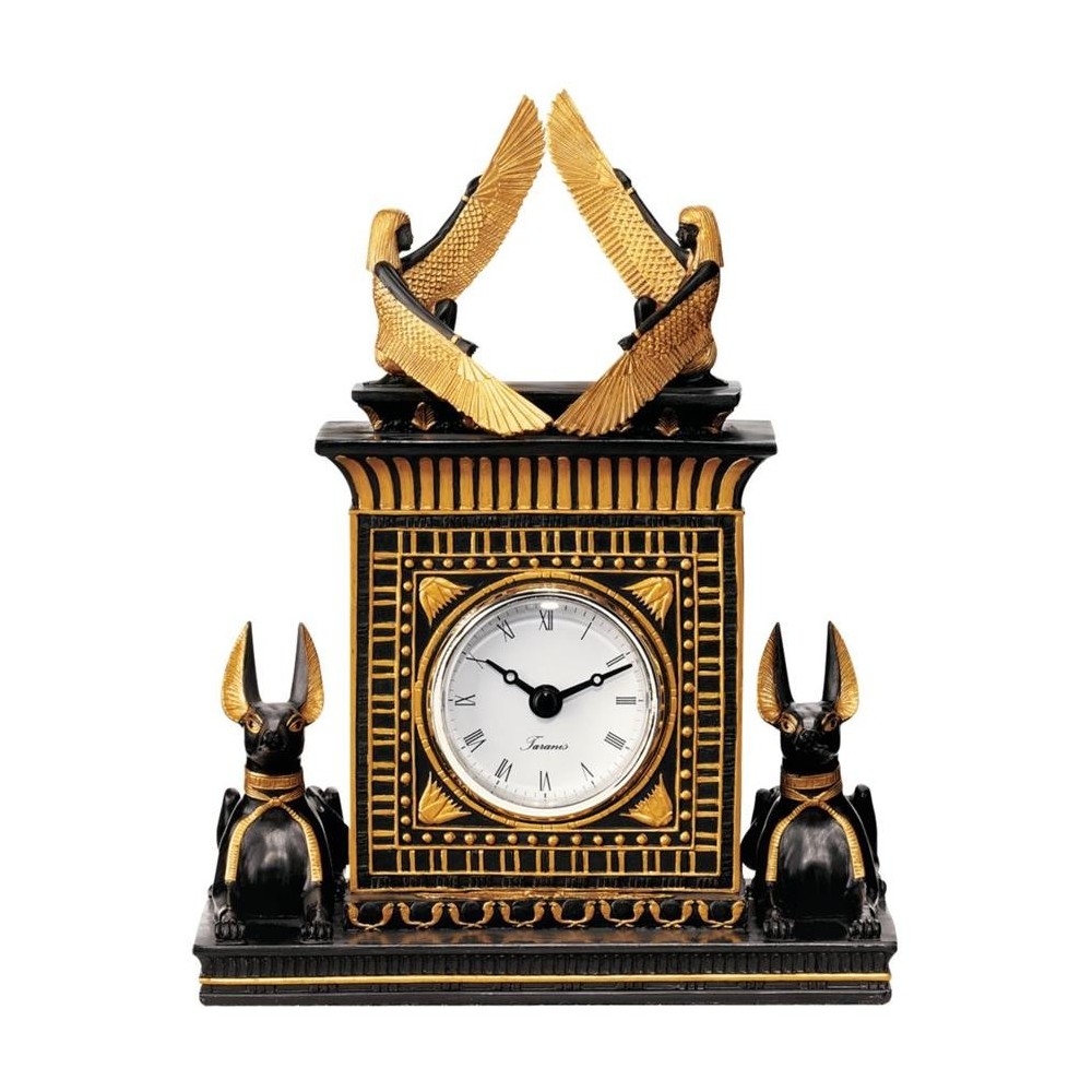 Design Toscano Egyptian Anubis Clock Design Toscano Egyptian Anubis Clock