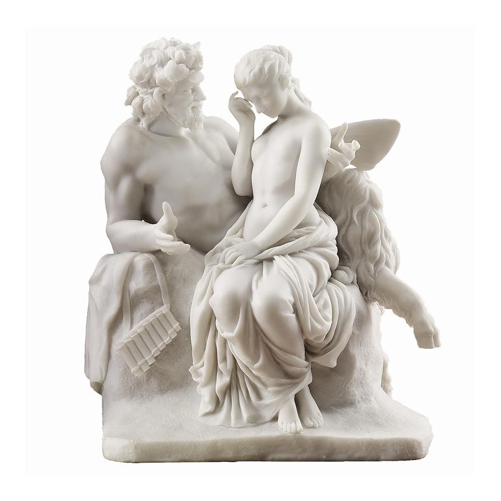 Design Toscano Pan Comforts Psyche Statue