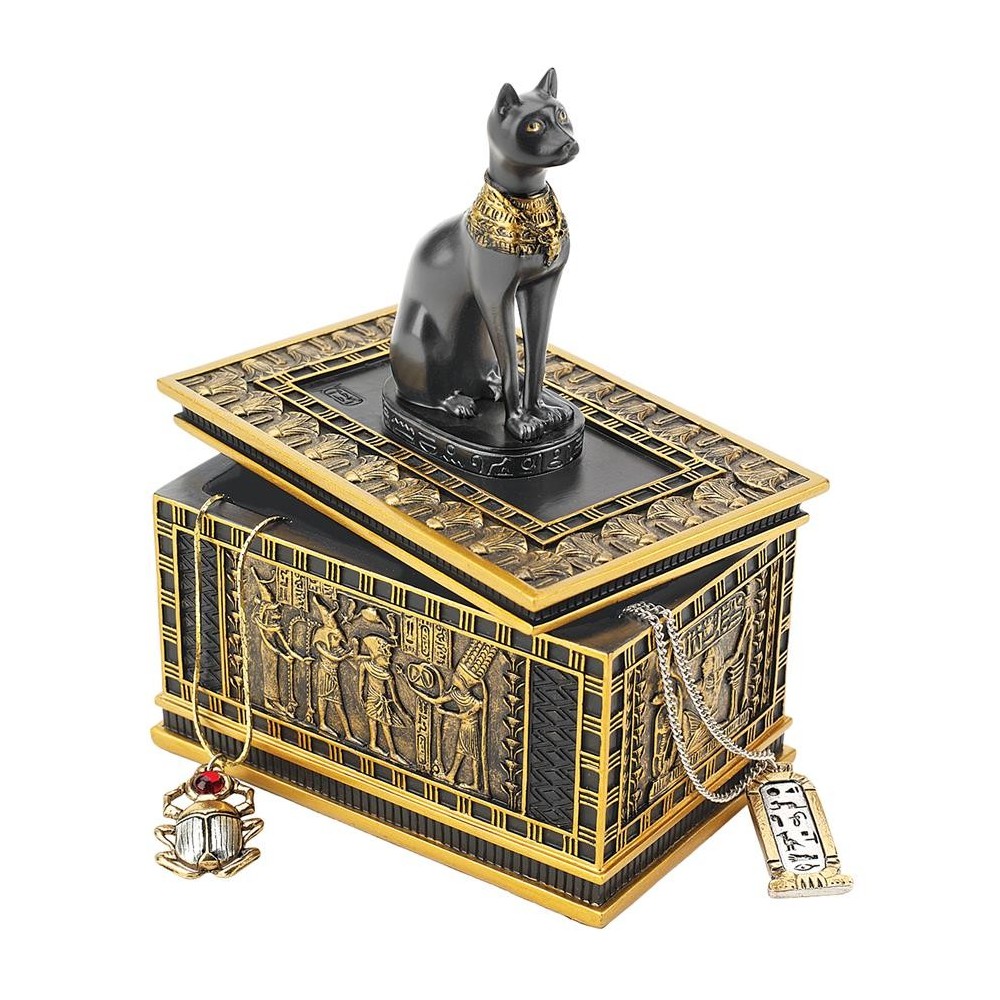 Design Toscano Royal Bastet Egyptian Box