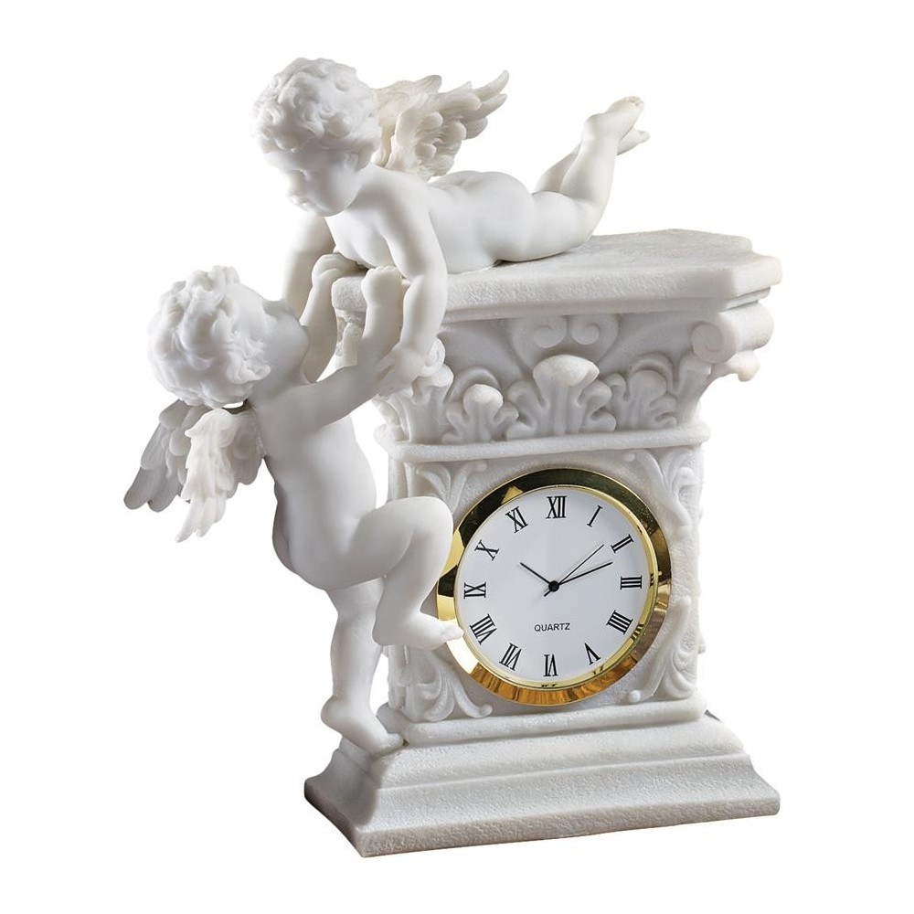 Design Toscano Baroque Twin Cherubs Clock